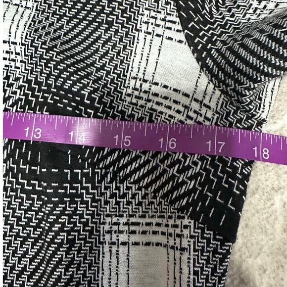Tommy Hilfiger Black and White Plaid Short Sleeve Contrast Collar Dress Size 6 - Picture 6 of 7